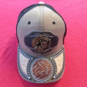 Western Cowboy Style Hat Snapback Trucker Embroidered Metal‎ Badge
